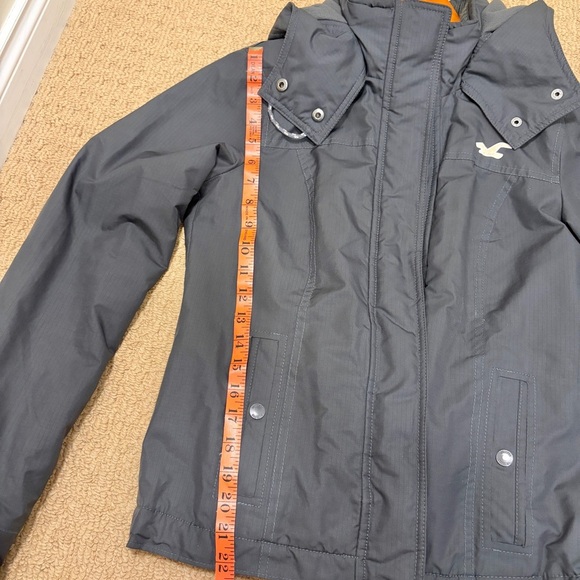 Hollister All-Weather Fleece-Lined Jacket Charcoal – Size S - Picture 14 of 16